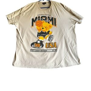 BOOHOOMAN VARSITY BASKETBALL TEDDY GRAPHIC T-SHIRT SZ 5XL